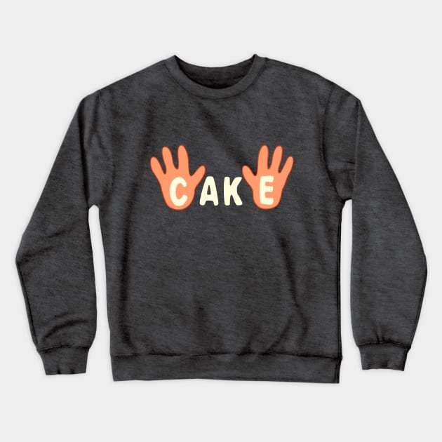 Cake Crewneck Sweatshirt by Plan8